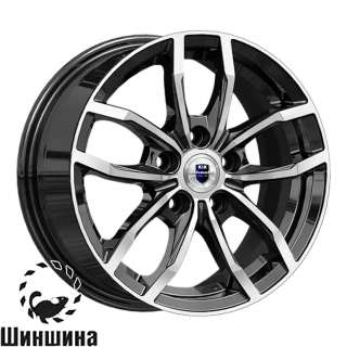 KC1048-mb Фрост Алмаз чёрный / Чёрный с алмазной проточкой