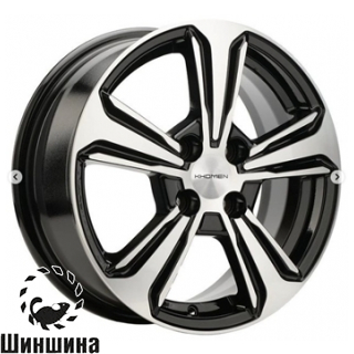 Khomen Wheels KHW1502 (Vesta) Black-FP
